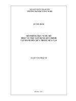 Mô phỏng mực nước hồ phục vụ việc xây dựng quy trình vận hành hồ chứa trong mùa cạn