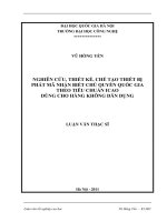 Nghiên cứu, thiết kế , chế tạo thiết bị phát mã nhận biết chủ quyền quốc gia theo tiêu chuẩn ICAO dùng cho hàng không dân dụng