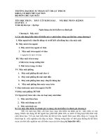 Ngân hàng câu hỏi và đáp án về máy mài