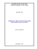 Nghiên cứu một số chữ ký đặc biệt trên đường cong Elliptic