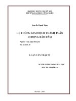 Hệ thống giao dịch thanh toán di động bảo đảm