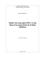 Nghiên cứu công nghệ EDGE và ứng dụng trong mạng thông tin di động MobiFone