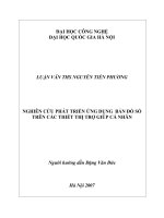 Nghiên cứu phát triển ứng dụng bản đồ số trên các thiết bị trợ giúp cá nhân
