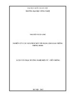 Nghiên cứu các giải pháp kết nối mạng cho Giao thông thông minh