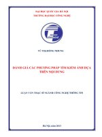 Đánh giá các phương pháp tìm kiếm ảnh dựa trên nội dung