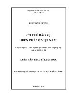 Cơ chế bảo vệ hiến pháp ở Việt Nam