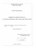 Nghiên cứu về dịch tần số và các phương pháp khắc phục trong hệ thống OFDM