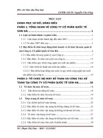 Tổ chức bộ máy kế toán và công tác kế toán tại công ty cổ phần quốc tế Sơn Hà