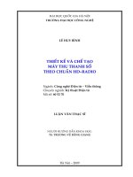 Thiết kế và chế tạo máy thu thanh số theo tiêu chuẩn HD-Radio