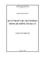 Quản trị dữ liệu Multimedia trong hệ thống thông tin địa lý