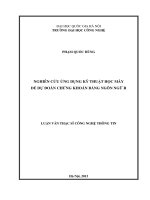 Nghiên cứu ứng dụng kỹ thuật học máy để dự đoán chứng khoán bằng ngôn ngữ R