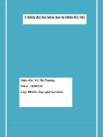 Thực tập chuyên đề: Các vấn đề trong năng lượng hạt nhân