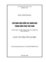 Chế định Viên Kiểm sát Nhân dân trong Hiến pháp Việt Nam