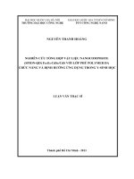 Nghiên cứu tổng hợp vật liệu nanocomposite (SPION-QD) Fe3O4- CdSe, CdS với lớp phủ polymer đa chức năng và định hướng ứng dụng trong y-sinh học