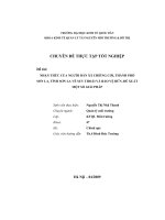 Chuyên đề Nhận thức của người dân xã Chiềng Cơi thành phố Sơn La tỉnh Sơn La về suy thoái và bảo vệ rừng đề xuất một số giải pháp