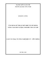 Ứng dụng kỹ thuật kết hợp tần số nhằm nâng cao chất lượng ảnh siêu âm cắt lớp