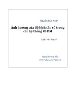 Ảnh hưởng của độ lệch tần số trong các hệ thống OFDM