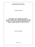 Tích hợp, thử nghiệm hệ thống và phát triển phần mềm mô phỏng xác định và điều khiển tư thế vệ tinh