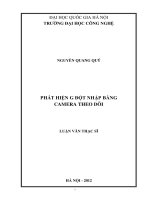 Phát hiện đột nhập bằng camera theo dõi