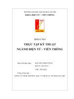báo cáo thực tập kỹ thuật nghành điện tử viễn thông tại công ty TNHH thương mại và dịch vụ tin học Hà Việt
