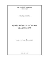Quyền tiếp cận thông tin của công dân