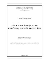 Tìm kiếm và nhận dạng khuôn mặt người trong ảnh