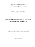 Nghiên cứu chữ ký số bội và ứng dụng trong thương mại điện tử