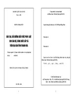 Đào tạo, bồi dưỡng kiến thức pháp luật cho cán bộ, công chức cấp xã trên địa bàn Tỉnh Thanh Hóa