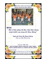 SKKN MỘT SỐ BIỆN PHÁP CHỈ ĐẠO, THỰC HIỆN CHƯƠNG TRÌNH GDMN CỦA TRƯỜNG MN HOA HỒNG