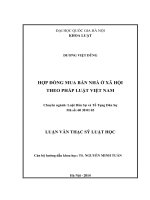 Hợp đồng mua bán nhà ở xã hội theo pháp luật Việt Nam