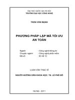 Phương pháp lập mã tối ưu an toàn