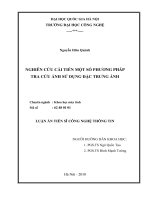 Nghiên cứu cải tiến một số phương pháp tra cứu ảnh sử dụng đặc trưng ảnh