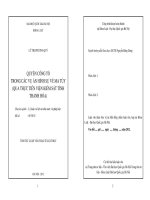 Quyền công tố trong các vụ án hình sự về ma túy ( Qua thực tiễn Viện kiểm sát Tỉnh Thanh Hóa )