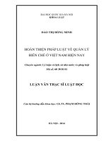 Hoàn thiện pháp luật về quản lý biên chế ở Việt Nam hiện nay
