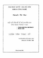 Một số vấn đề về hệ chuyên gia ứng dụng trong y học