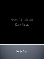 BÀI GIẢNG MÔN MARKETING CĂN BẢN