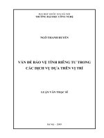 Vấn đề bảo vệ tính riêng tư trong các dịch vụ dựa trên vị trí