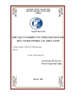 Chế tạo và nghiên cứu tính chất bán dẫn hữu cơ polypyrol cấu trúc nanô
