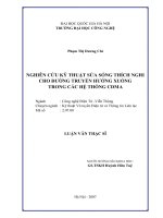 Nghiên cứu kỹ thuật sửa sóng thích nghi cho đường truyền hướng xuống trong các hệ thống CDMA