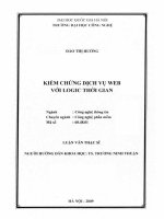 Kiểm chứng dịch vụ Web với logic thời gian