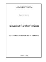 Công nghệ LTE và vấn đề chuẩn quốc gia cho thiết bị đầu cuối áp dụng tại Việt Nam