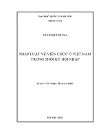 Pháp luật về viên chức ở Việt Nam trong thời kỳ hội nhập