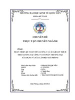 Kế toán tiền lương  tại công ty cổ phần thương mại xây dựng và xây lắp điện Hải Phòng