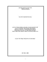 Quản lý hoạt động giáo dục ngoài giờ lên lớp tại các trường trung học phổ thông huyện An Dương thành phố Hải Phòng nhằm đáp ứng yêu cầu đổi mới giáo dục trung học phổ thông trong giai đoạn hiện nay