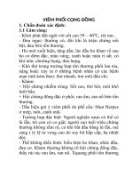 bệnh phổi và các bệnh liên quan đến phổi