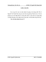 Hoàn thiện nâng cao hoạt động thanh toán quốc tế tại ngân hàng Việt Nam Thịnh Vượng ( VP Bank)