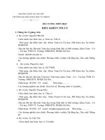 ĐỀ CƯƠNG MÔN HỌC ĐIỀU KHIỂN TỐI ƯU