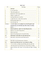 Các biện pháp quản lý quá trình dạy học các môn khoa học Mác - Lênin, tư tưởng Hồ Chí Minh tại trường Cao đẳng Kinh tế - Kỹ thuật Công nghiệp I trong điều kiện đổi mới giáo dục đại học hiện nay.PDF