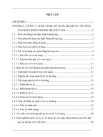 Quản trị rủi ro tín dụng tại Ngân hàng Nông nghiệp & Phát triển Nông thôn Việt Nam - chi nhánh tỉnh Tuyên Quang