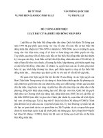 ĐỀ CƯƠNG GIỚI THIỆU LUẬT BẦU CỬ ĐẠI BIỂU HỘI ĐỒNG NHÂN DÂN